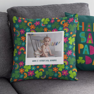 Coussin Message et photo personnalisés de la Saint Patrick