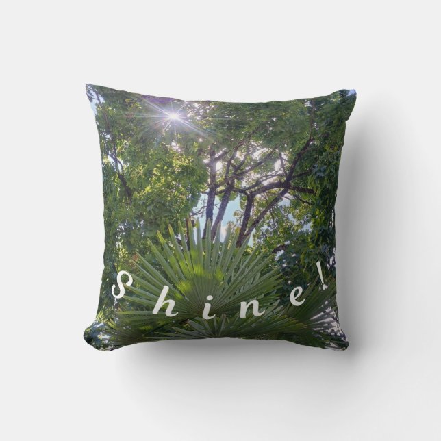 Coussin Message inspirant : Brillez ! (Recto)
