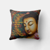 Coussin Message personnalisé de Bouddha tranquille - Cadea (Verso)