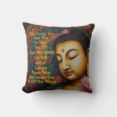 Coussin Message personnalisé de Bouddha tranquille - Cadea (Recto)