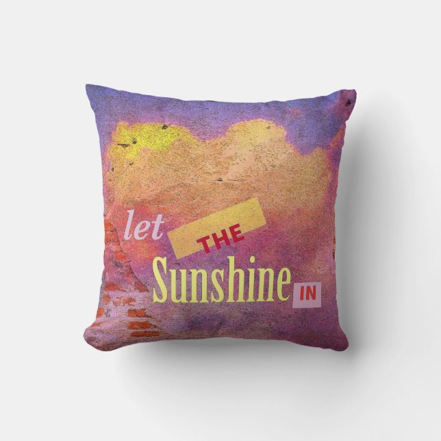 Coussin Message sur un mur (Recto)