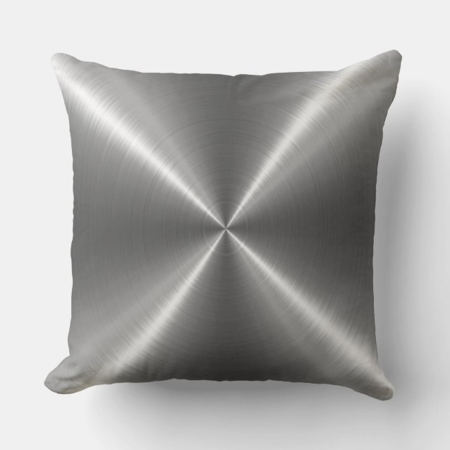 Coussin Métal argenté d'acier inoxydable (Recto)