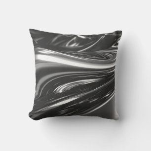 Coussin Métal argenté fluide