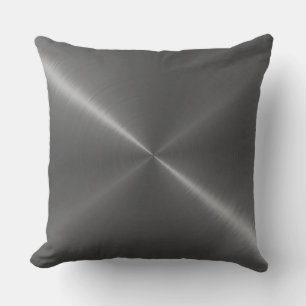 Coussin Métal en acier inoxydable gris