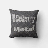 Métal lourd écrit sur une texture métallique en tr