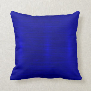 Coussin Métallique, royal, bleu, moderne, miroitement,