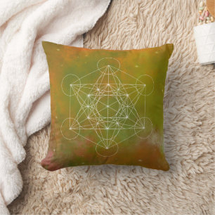 Coussin Métatron, chakra, zen, géométrie sacrée, ange,