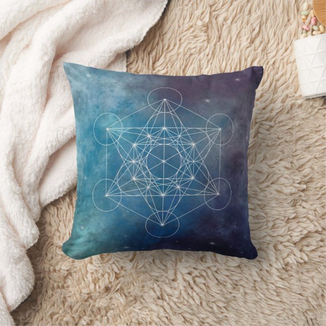 Coussin Métatron, chakra, zen, géométrie sacrée, ange (Couverture)