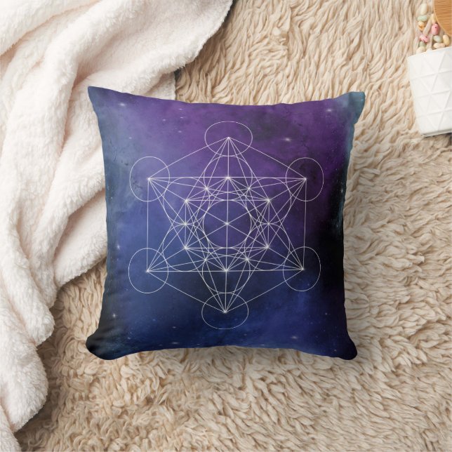 Coussin Métatron, chakra, zen, géométrie sacrée, géométrie (Couverture)