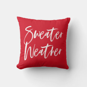 Coussin Météo du sucre Vacances rouges
