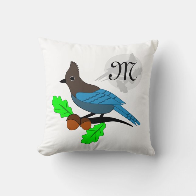 Coussin Metteur Blue Jay Monogram (Recto)