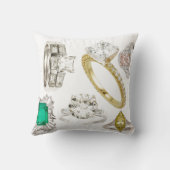 Coussin Mettez un anneau là-dessus signe de bijoux de (Verso)