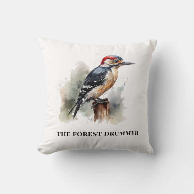 Coussin Meuble de cabine d'observateur d'oiseaux de Forest (Recto)