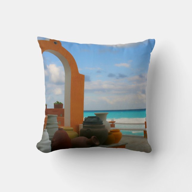 Coussin mexicain de côté de mer (Recto)