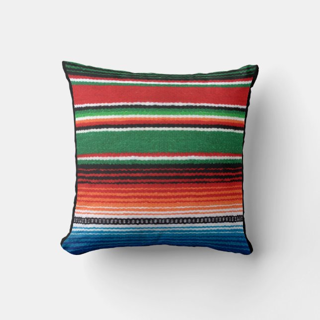 Coussin mexicain de Serape (Recto)