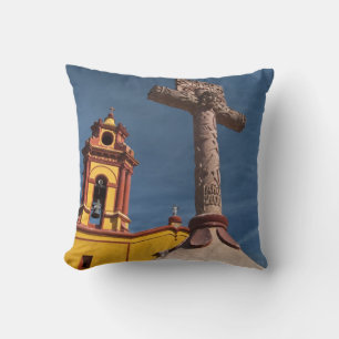 Coussin Mexique, Bernal. Vue de l'Iglesia de San Sebastian