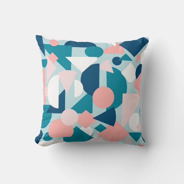 Coussin Mi-siècle Abstrait (Recto)