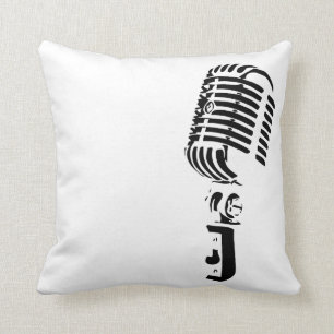 Coussin Microphone - Décoration familiale