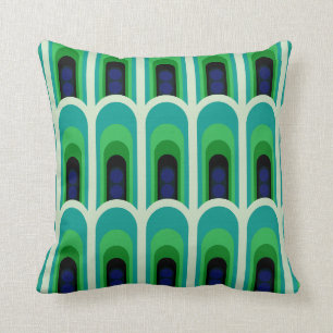 Coussin Mid - Century Mod 60s les années 70 style décora