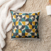 Coussin  Mid-Century Modern Geometric Pattern Throw Pillow (Couverture)