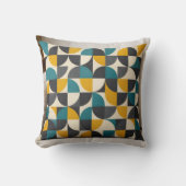 Coussin  Mid-Century Modern Geometric Pattern Throw Pillow (Recto)