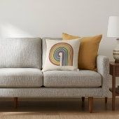 Coussin Mid-Century Modern Pride Écharpe Carrée