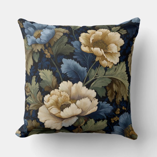 Coussin Midnight Botanica Elegance (Recto)