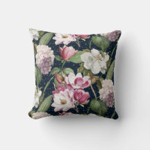 Midnight Magnolia Garden Vintage Botanique