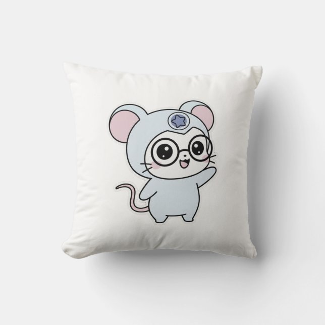 Coussin Mignon adorable petit souris adorable (Recto)