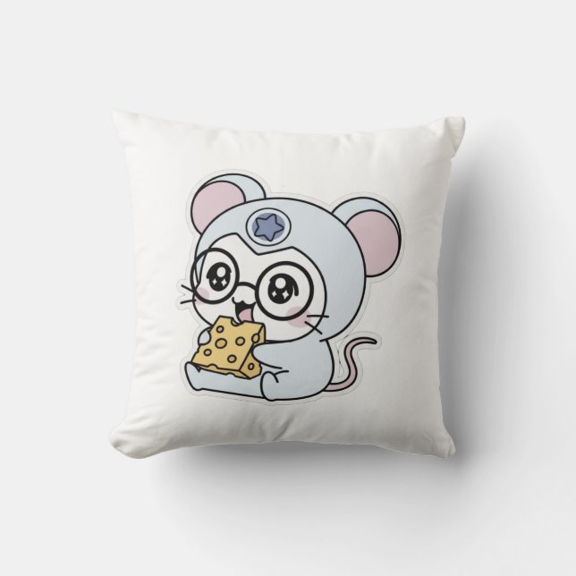 Coussin Mignon adorable petite souris charmante (Recto)