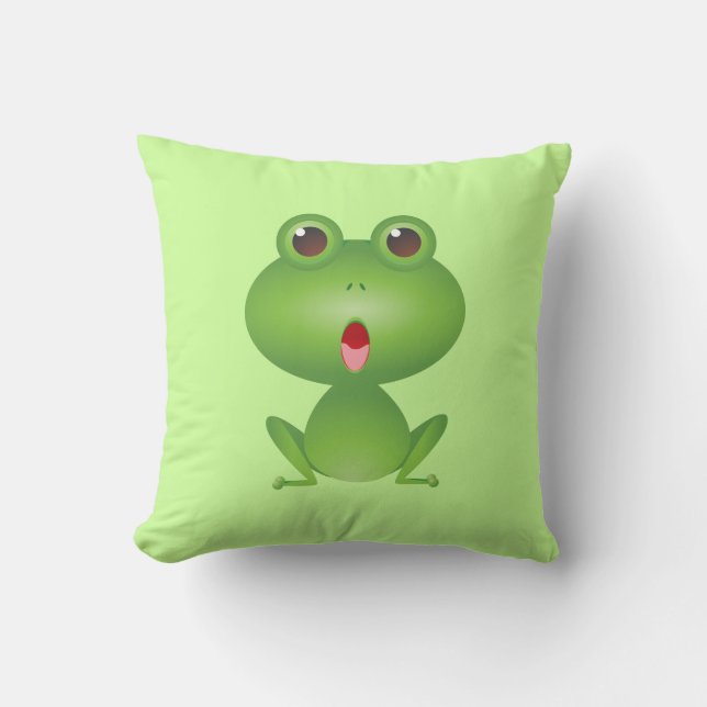 Coussin mignon amphibie de bande dessinée de (Recto)