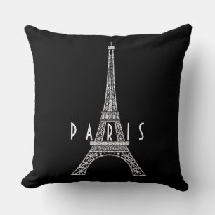 Coussin Mignon blanc France Paris tour Eiffel