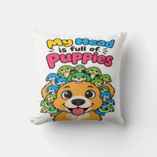 Coussin Mignon Chien Medusa Mythologique Drôle Maillot de