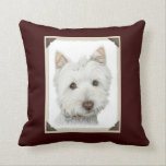Coussin mignon chien Westie MoJo<br><div class="desc">pour les amateurs de Westie !</div>