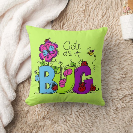 Coussin Mignon comme insecte (Couverture)