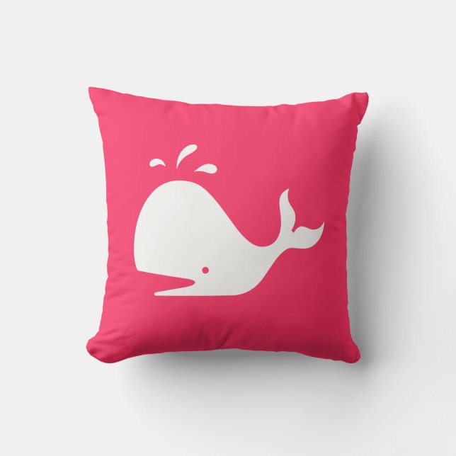 Coussin mignon de baleine : Texte et couleur (Recto)