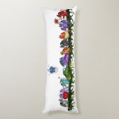 coussin mignon de corps de beaucoup de dragons (Dos (Vertical))