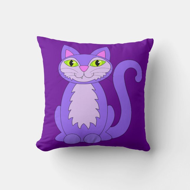 Coussin mignon de Kitty de Snaggletooth de chat (Recto)