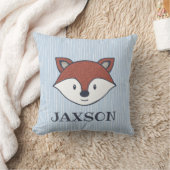 Coussin mignon de nom de Fox de région boisée (Couverture)