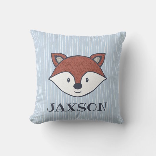 Coussin mignon de nom de Fox de région boisée (Recto)