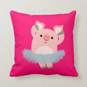 Coussin mignon de porc de ballerine de bande