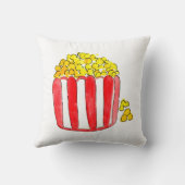 Coussin mignon de soirée cinéma de maïs éclaté (Verso)