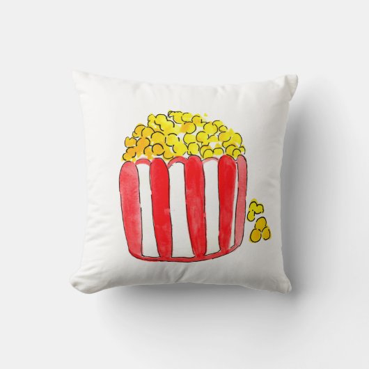 Coussin mignon de soirée cinéma de maïs éclaté (Recto)