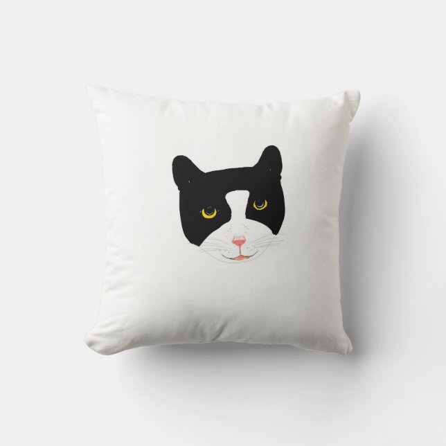 Coussin mignon de visage de chat (Recto)