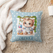 Coussin Mignon Élégant à pois Chatons (Couverture)