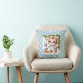 Coussin Mignon Élégant à pois Chatons (Chaise)