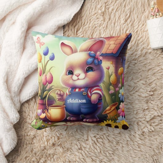 Coussin Mignon Enfant Lapin (Couverture)