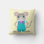 Coussin Mignon et élégante petite souris (Recto)