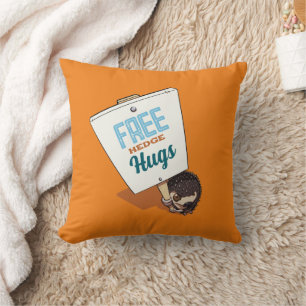Coussin Mignon Hérisson Panneau Picket Câlins de Hérisson 