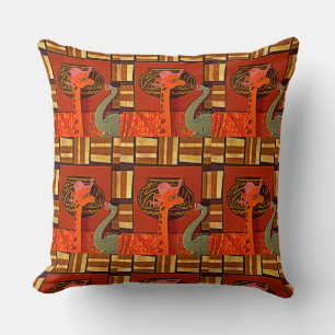 Coussin Mignon Imprimé de girafe africaine drôle Design in